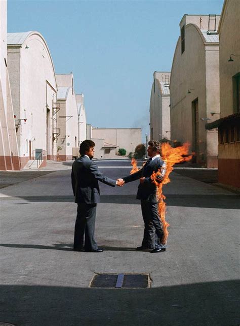 The Original And Controversial Album Cover Of Wish You Were Here R