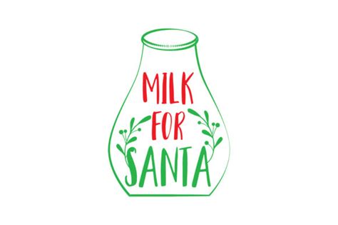 Milk For Santa Graphic By Thelucky · Creative Fabrica
