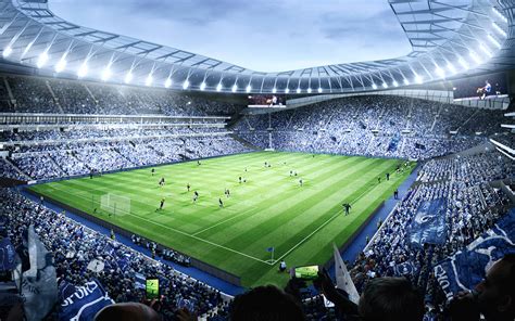 That makes it bigger than fierce rivals arsenal's emirates stadium, which holds just 60,260. Download wallpapers Tottenham Hotspur, new stadium ...