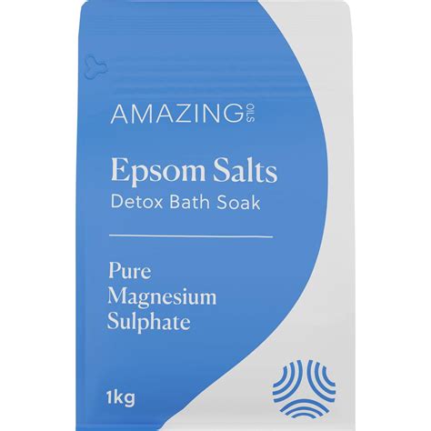 Amazing Oils Epsom Salts Detox Bath Soak 1kg Woolworths