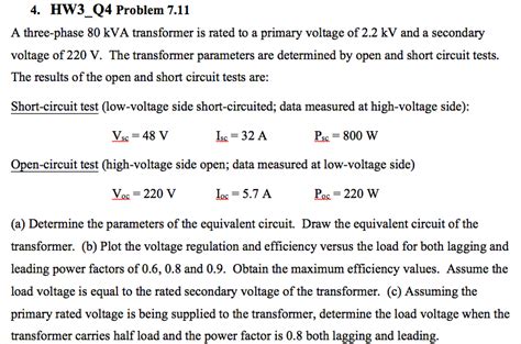What is the normal three phase voltage in the us ? Solved: A Three-phase 80 KVA Transformer Is Rated To A Pri... | Chegg.com