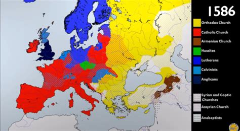 Map History Of Christianity In Europe The Sounding Line