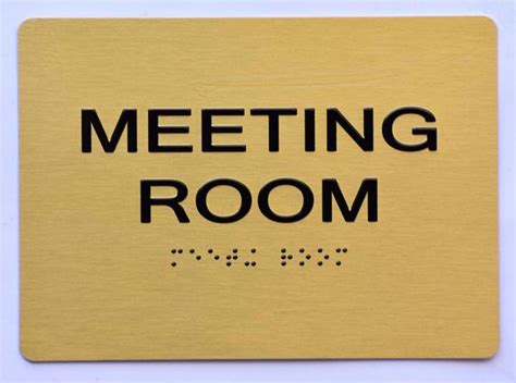 Meeting Room Sign Tactile Signs Tactile Signs