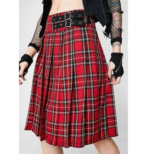 Tripp Nyc Plaid Intentions Kilt Dolls Kill