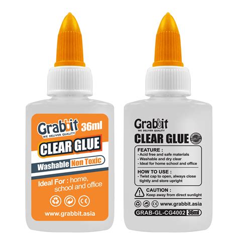Clear Glue 36ml X 2pcs Grabbit Asia