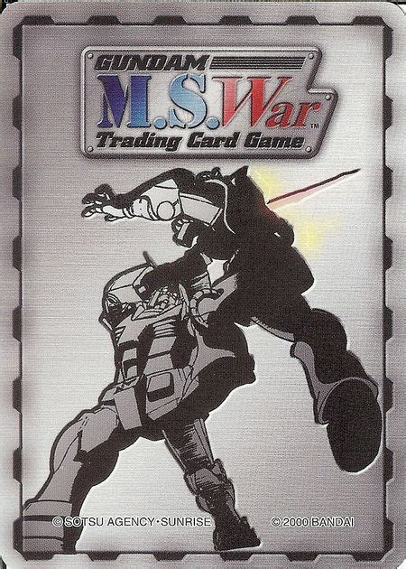 Gundam Mswar Trading Card Game Board Game Boardgamegeek