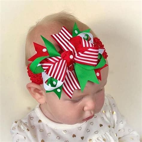 Christmas Headband Baby Headband Hair Bows Baby T Newborn Etsy