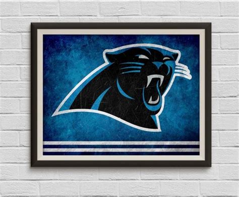 Carolina Panthers Art Print Carolina Panthers By Sportsdecorprints