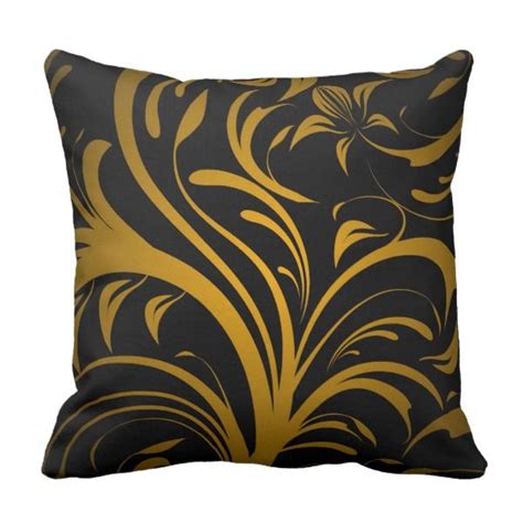 Gold Yellow And Black Classy And Beautiful Throw Pillow Beautiful