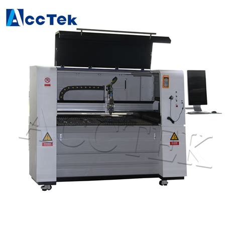 Acctek Cnc Steel Cutter Machine With 500w Raycus Fiber Laser Hot Sale