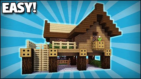 This minecraft house may look a bit excessive for a beginner, but the tutorial shows that it is quite easy. Minecraft: How To Build A Small Starter Survival House 1 - Easy Tutorial | Always Up To Date