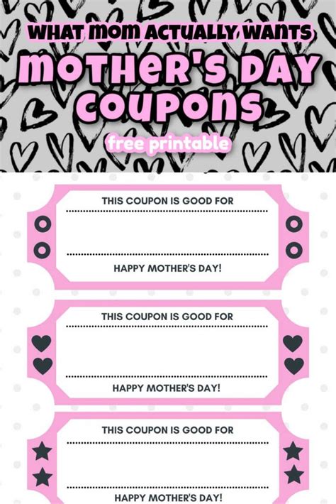 Free Printable Mothers Day Coupons