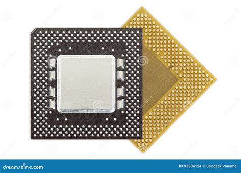 Central Processing Unit Or Computer Chip Stock Photo Image Of