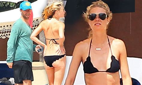 Gwyneth Paltrow Bikini Clad With Chris Martin On Mexico Holiday Daily Mail Online
