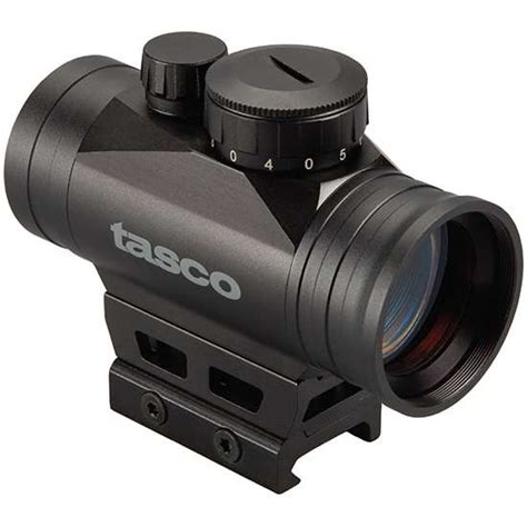 Tasco Trdpcc Pro Point With Highlow Mount 1x 30mm 3 Moa Red Dot Black