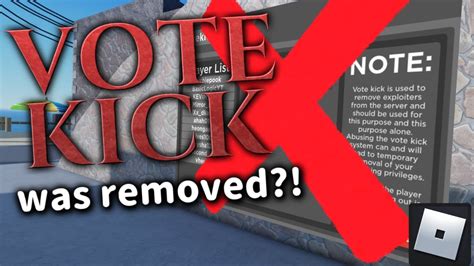 Votekick Was Removed ｜ Roblox Arsenal Youtube