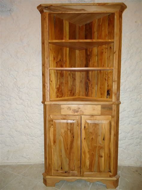 Custom Apple Wood Corner Cabinet By Galusha Tiles And Cabinetry