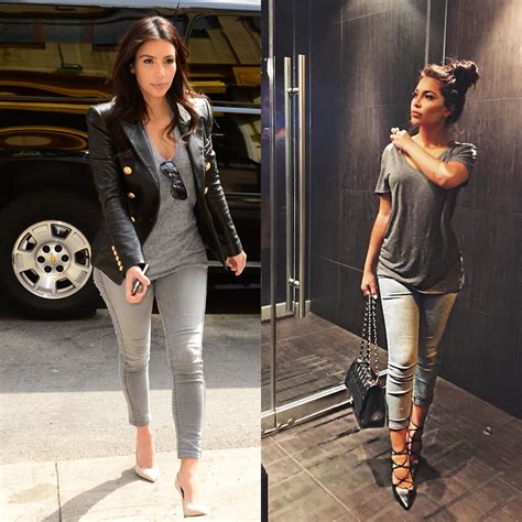 Kim Kardashian Doppelganger Style Popsugar Fashion