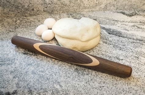 Black Walnut With Sugar Maple Celtic Knot French Style Rolling Pin