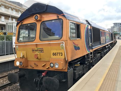 British Rail Class 66 Unit Number 66773 Emd Diesel Electric