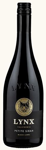 Lynx Black Label Petite Sirah Wein Aus Kalifornien Kalifornischer Weinversand Rotwein