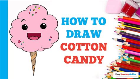 How To Draw Cotton Candy Easy To Draw Art Project For Kids See The