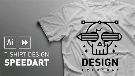 T Shirt Design Adobe Illustrator Speedart Youtube
