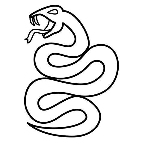 Dibujo De Serpiente Para Colorear E Imprimir Dibujos Y Colores