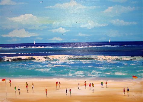 Beach Scene Acrylic Painting At Explore Collection