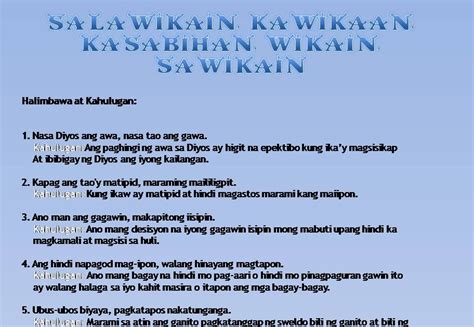 Get Halimbawa Ng Kasabihan Tungkol Sa 6 Png Tagalog Quotes 2021  Porn