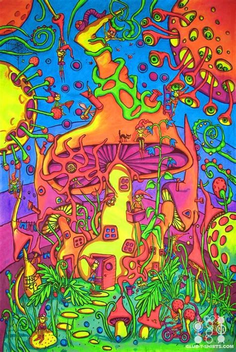Trippy Mushroom Wallpaper Psychedelic Mushrooms Wallpapers Wallpaper