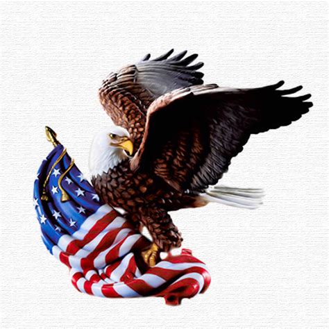 Eagle Holding A Flag Clip Art Library