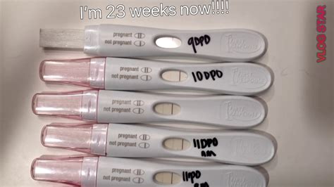 I’m Pregnant Live Pregnancy Test Line Progression From 9dpo 12dpo First Response Youtube