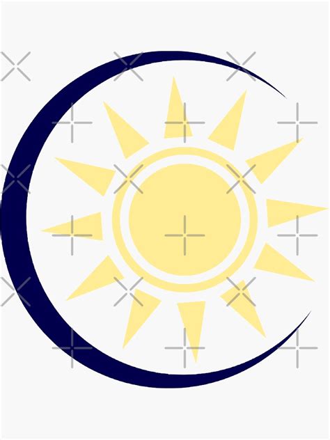 Sun And Moon Sticker By Seabiscuit28 Redbubble