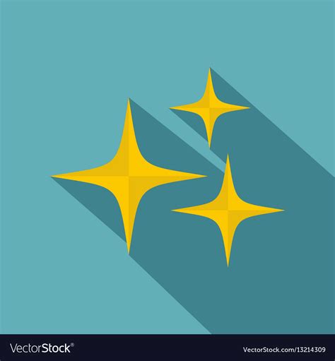 Stars Icon Flat Style Royalty Free Vector Image