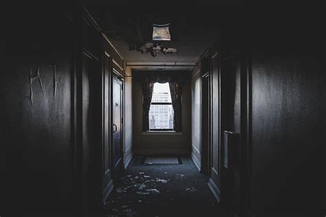 Empty Hallway In Abandoned Hotel Photograph By Dylan Murphy Fine Art America