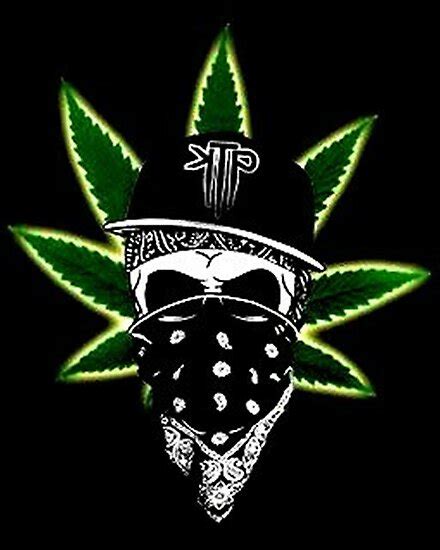 Skull Gangster Weed Thug Life Posters By Desire Inspire Redbubble