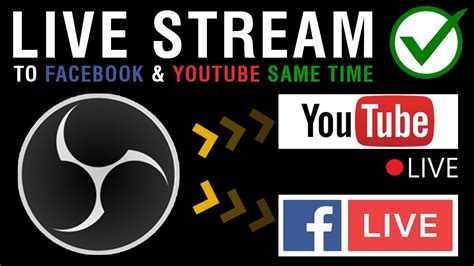 How To Live Stream To Facebook Youtube At The Same Time With Obs