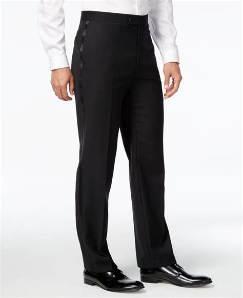 Calvin Klein Wool Tuxedo Separates Black Pants For Men Lyst
