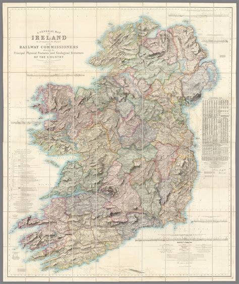 Beautiful Old Map Of Ireland From 1836