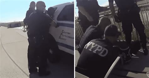 Nypd Cop Suspended After Shocking Video Shows Him Using Chokehold On