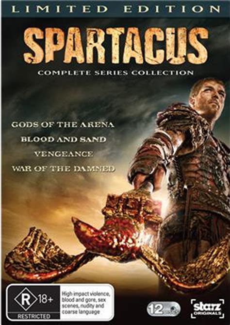 Spartacus Complete Series Collection Action Dvd Sanity