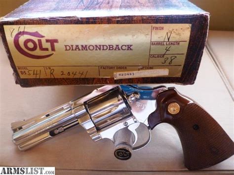 Armslist For Sale Colt Diamondback 4 Inch 38 Caliber Bright