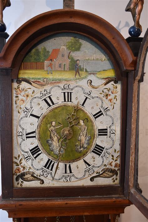Antique Dutch Wall Clock Staartklok Dutch Antiques