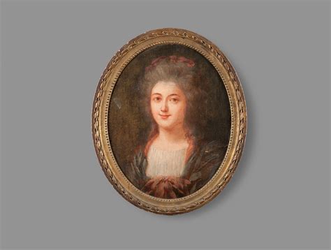 Oval Portrait Of A Woman Soubrier Rent Paintings Portrait Xviiith