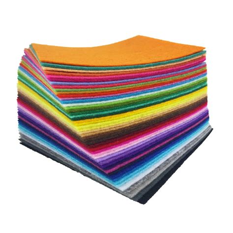 Flic Flac 48pcs 8 X 12 Inches 20 X 30cm Assorted Color Felt Fabric