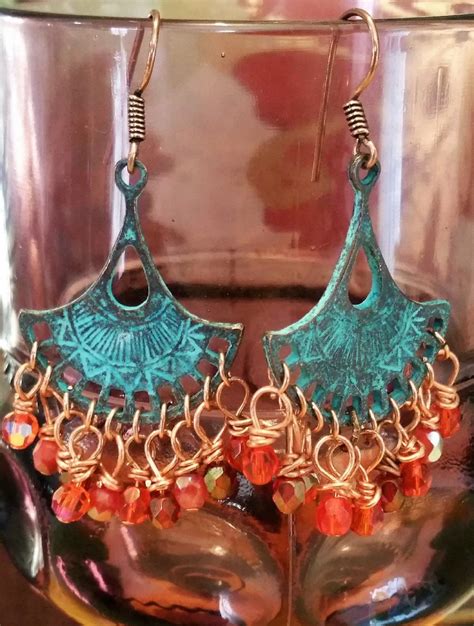 Chandelier Earrings Mediterrean Earrings Ethnic Tribal Mori Girl