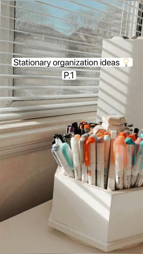 Stationary Organization Ideas 💡 Stationary Organization Desk