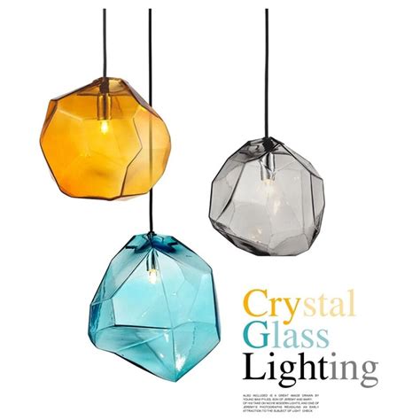 3 Pendant Ceiling Light Colored Glass Pendant Light Glass Pendant Light Blown Glass Pendant