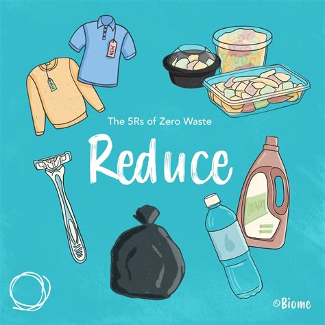 The 5 Rs Of Zero Waste Biomes Waste Middle School Science